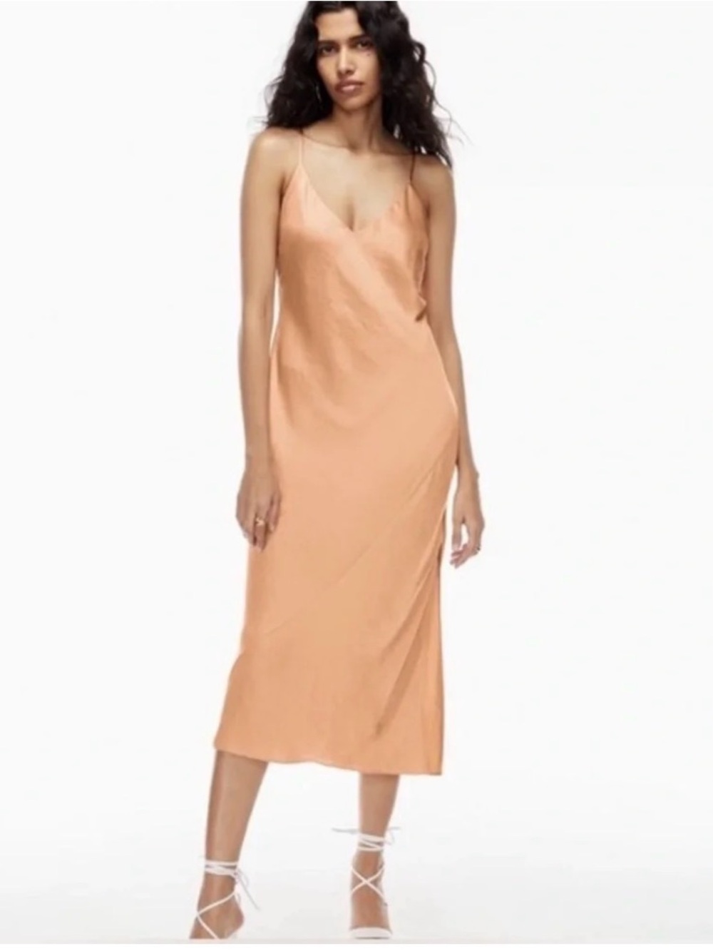 Aritzia Wilfred Only Satin Slip Dress
